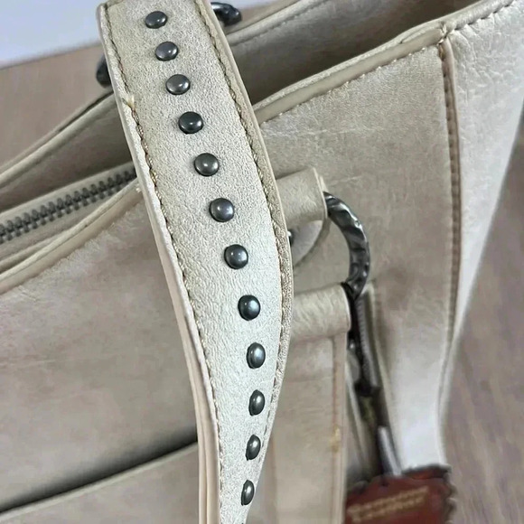 Montana West Trinity Ranch Hair-On Leather Concealed Carry Tote NWT - Picture 7 of 17